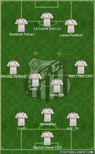 Santos FC Formation 2013