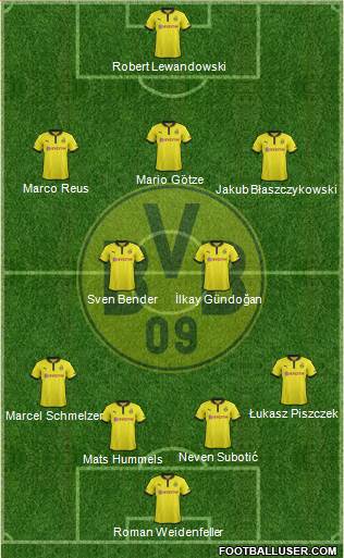 Borussia Dortmund Formation 2013