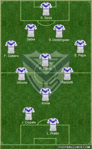 Vélez Sarsfield Formation 2013