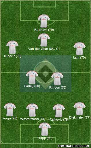 Hamburger SV Formation 2013