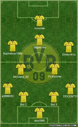 Borussia Dortmund Formation 2013