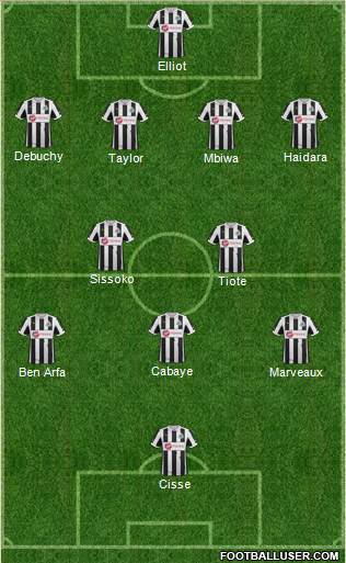 Newcastle United Formation 2013