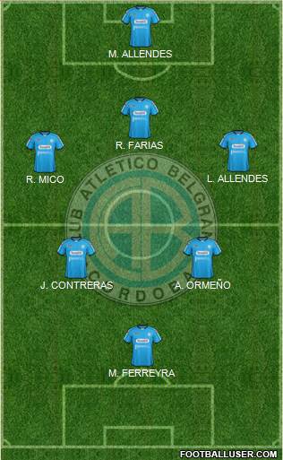 Belgrano de Córdoba Formation 2013