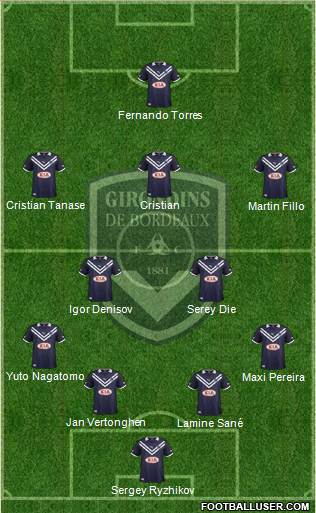 FC Girondins de Bordeaux Formation 2013