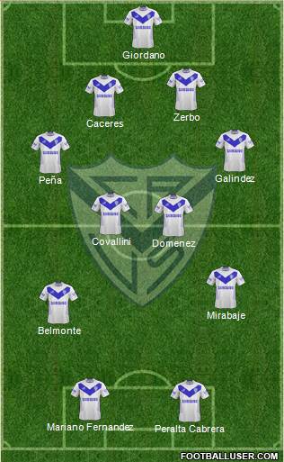 Vélez Sarsfield Formation 2013