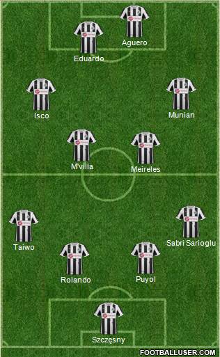 Newcastle United Formation 2013