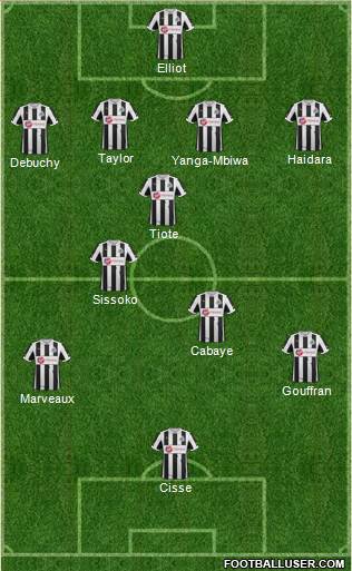 Newcastle United Formation 2013