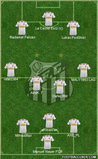 Santos FC Formation 2013