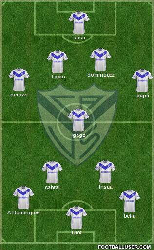 Vélez Sarsfield Formation 2013