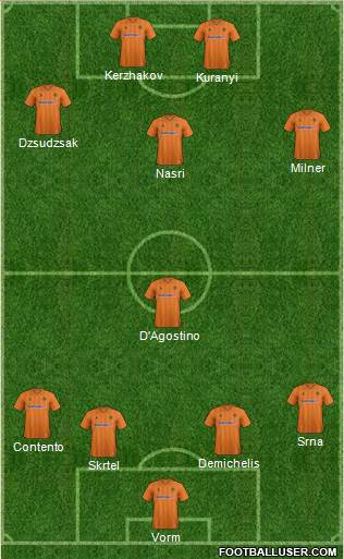 Wolverhampton Wanderers Formation 2013