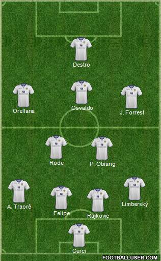 Leeds United Formation 2013