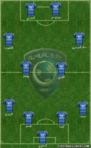 Al-Hilal (KSA) Formation 2013