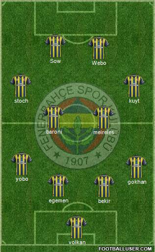 Fenerbahçe SK Formation 2013