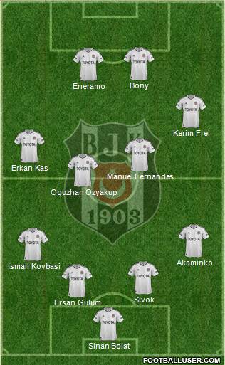 Besiktas JK Formation 2013