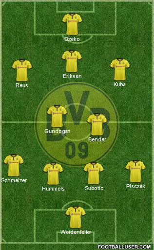 Borussia Dortmund Formation 2013