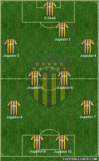 Club Atlético Peñarol Formation 2013