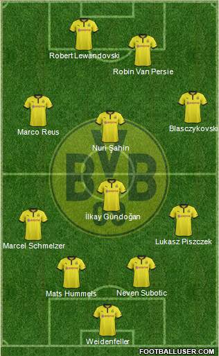 Borussia Dortmund Formation 2013