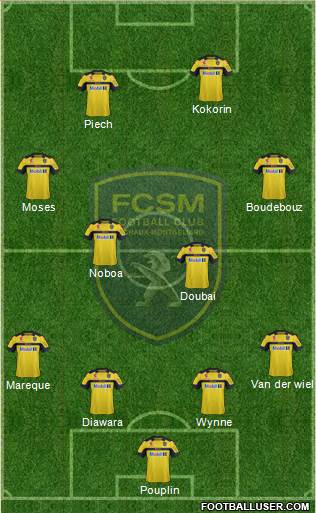 FC Sochaux-Montbéliard Formation 2013