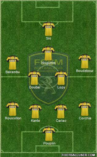 FC Sochaux-Montbéliard Formation 2013