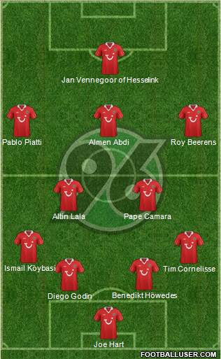 Hannover 96 Formation 2013