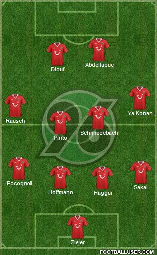 Hannover 96 Formation 2013