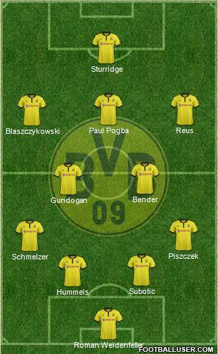 Borussia Dortmund Formation 2013