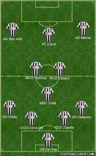 Newcastle United Formation 2013