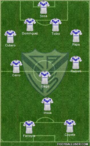 Vélez Sarsfield Formation 2013