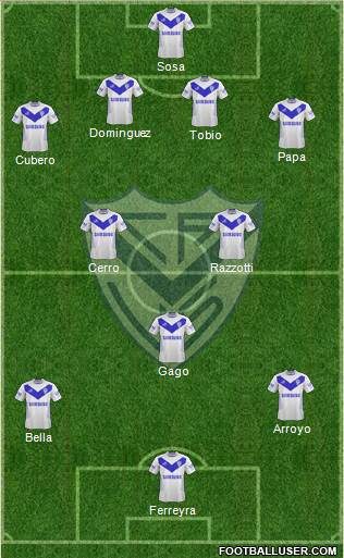 Vélez Sarsfield Formation 2013