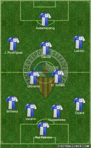 C.E. Sabadell Formation 2013