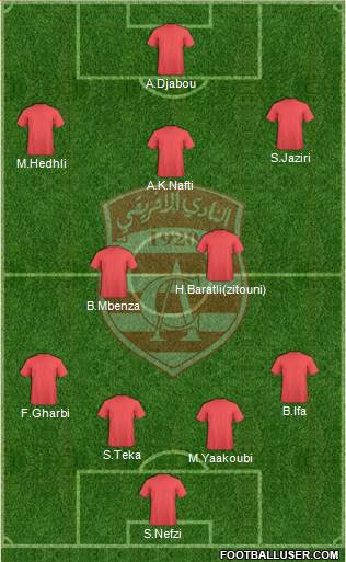 Club Africain Tunis Formation 2013