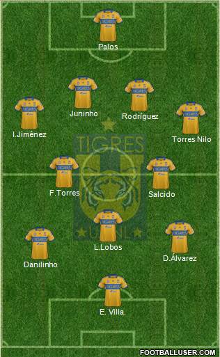 Club Universitario de Nuevo León Formation 2013