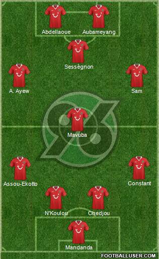 Hannover 96 Formation 2013