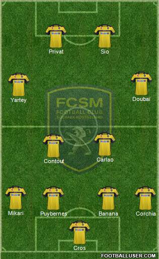 FC Sochaux-Montbéliard Formation 2013