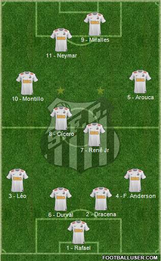 Santos FC Formation 2013