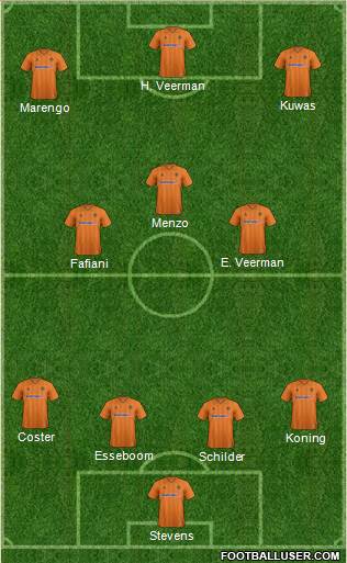 Wolverhampton Wanderers Formation 2013