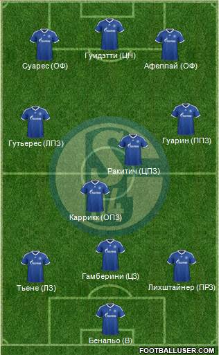 FC Schalke 04 Formation 2013