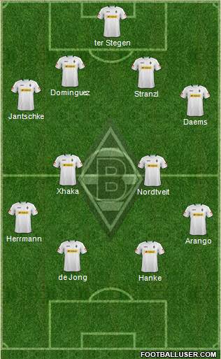 Borussia Mönchengladbach Formation 2013