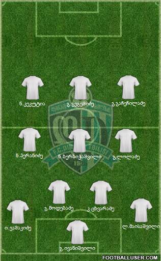 Dinamo Tbilisi Formation 2013