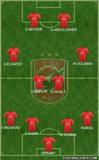 Al-Ahly Sporting Club Formation 2013