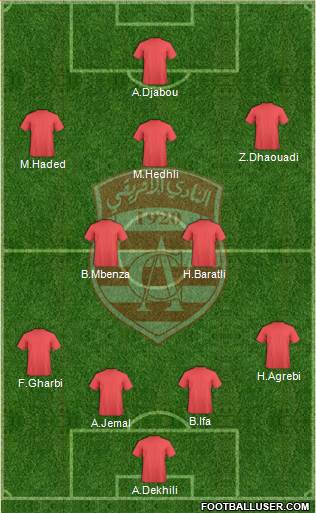 Club Africain Tunis Formation 2013