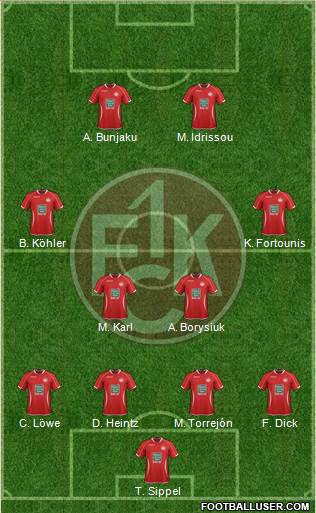 1.FC Kaiserslautern Formation 2013