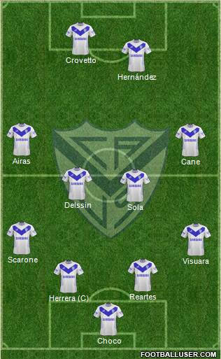 Vélez Sarsfield Formation 2013