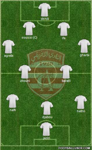 Club Africain Tunis Formation 2013