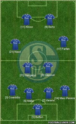 FC Schalke 04 Formation 2013