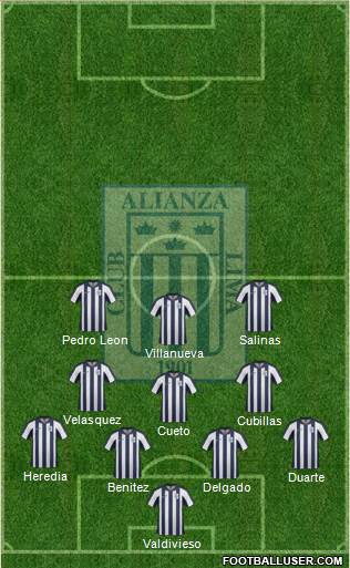 C Alianza Lima Formation 2013