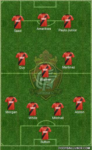 Gyeongnam FC Formation 2013