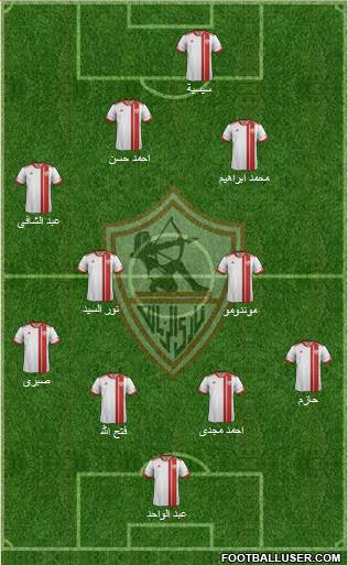 Zamalek Sporting Club Formation 2013