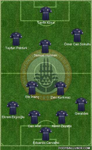 Istanbul Büyüksehir Belediye Spor Formation 2013