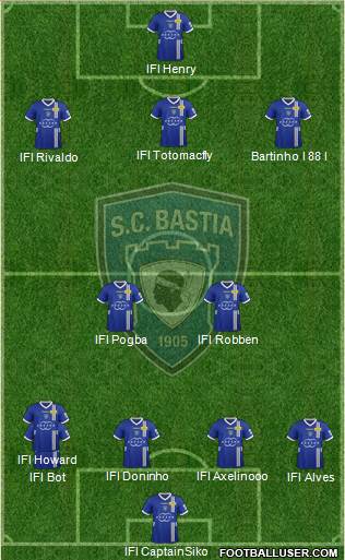 Sporting Club Bastia Formation 2013